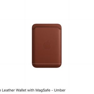 iPhone Brown Leather Mag Safe Leather Wallet. New unopened come with box.